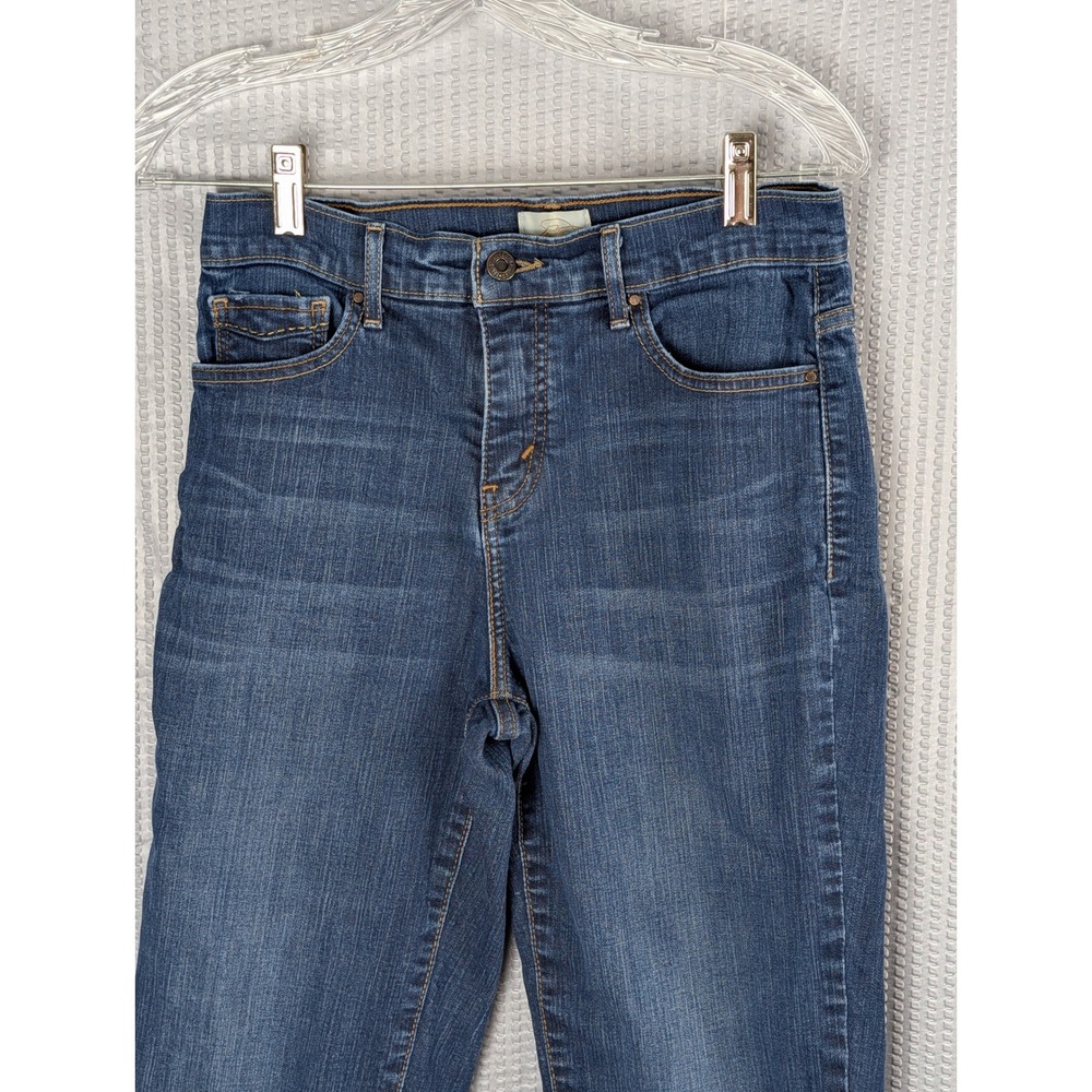 Levis 512 Perfectly Slimming Capri Jeans Womens Size 10 Medium Wash Denim Blue